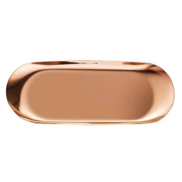 Emma Molly oval stainless steel candle tray