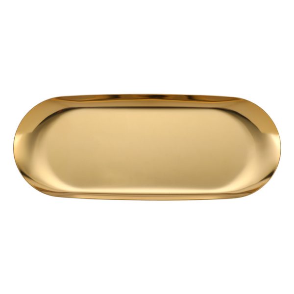 Emma Molly oval stainless steel candle tray