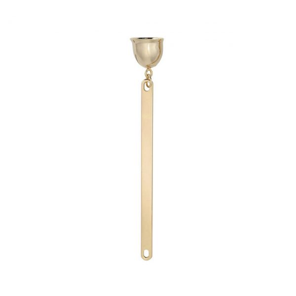 candle wick snuffer gold tone