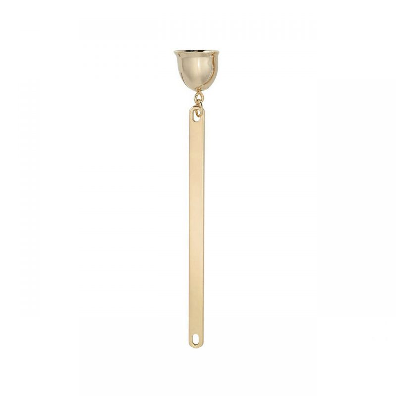 candle wick snuffer gold tone