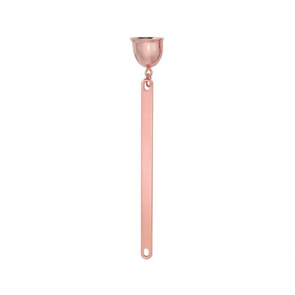 candle wick snuffer rose gold tone