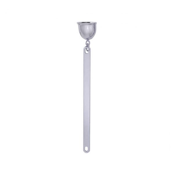 candle wick snuffer silver tone