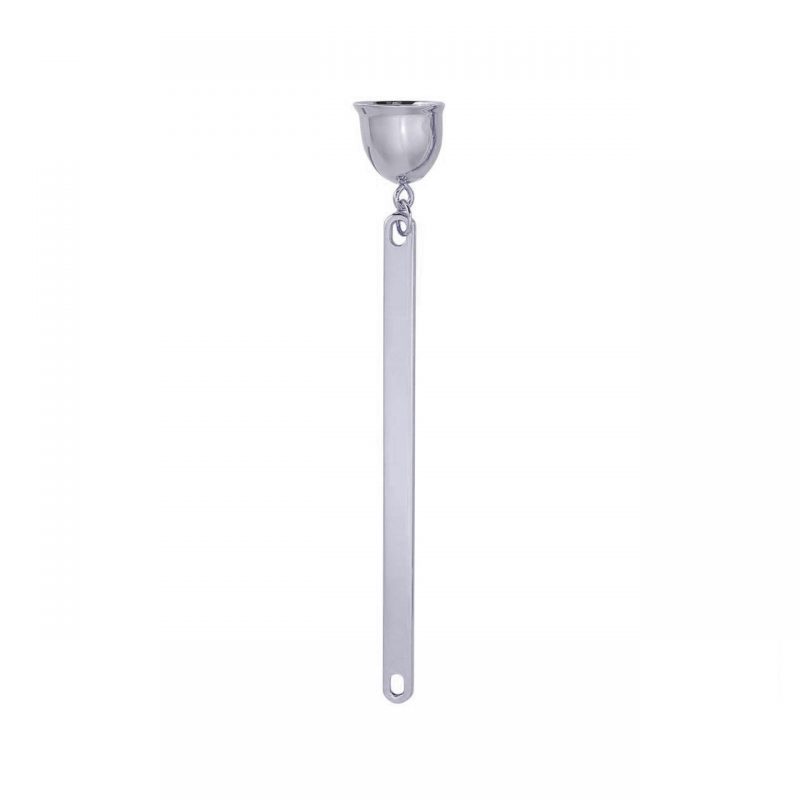 candle wick snuffer silver tone
