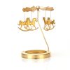 horse carousel merry go candle carousel gold tone 7cm2.75in